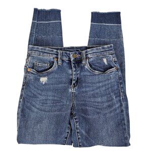 Blank NYC Women's 28 Jeans‎ Navy Blue Ripped Distressed Skinny Slim Fit Pants